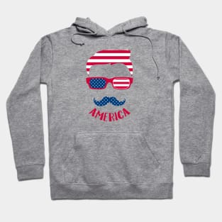 4th July Face Hoodie